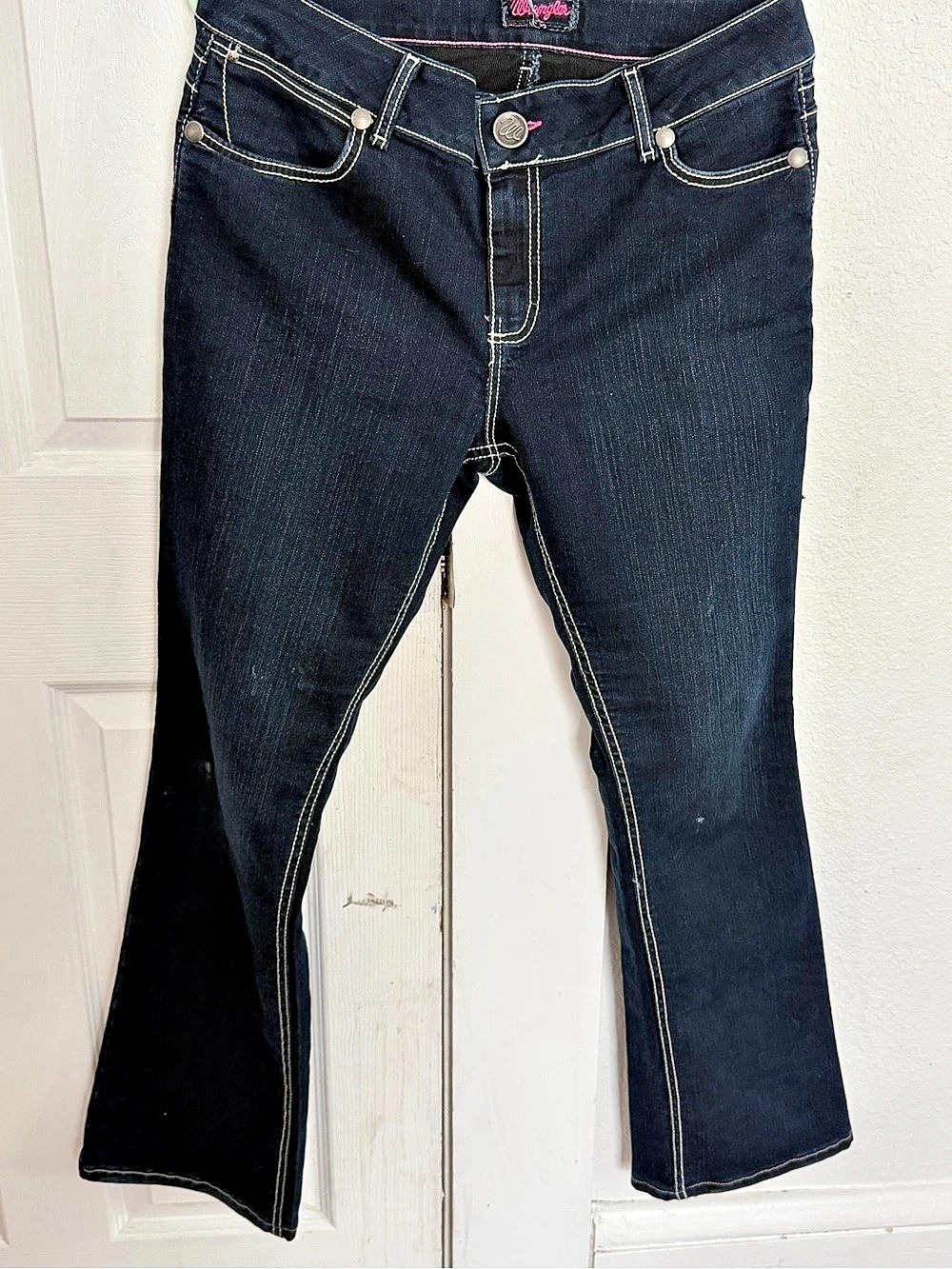 Wrangler Booty Up Boot Cut Jeans Black Waist 16W